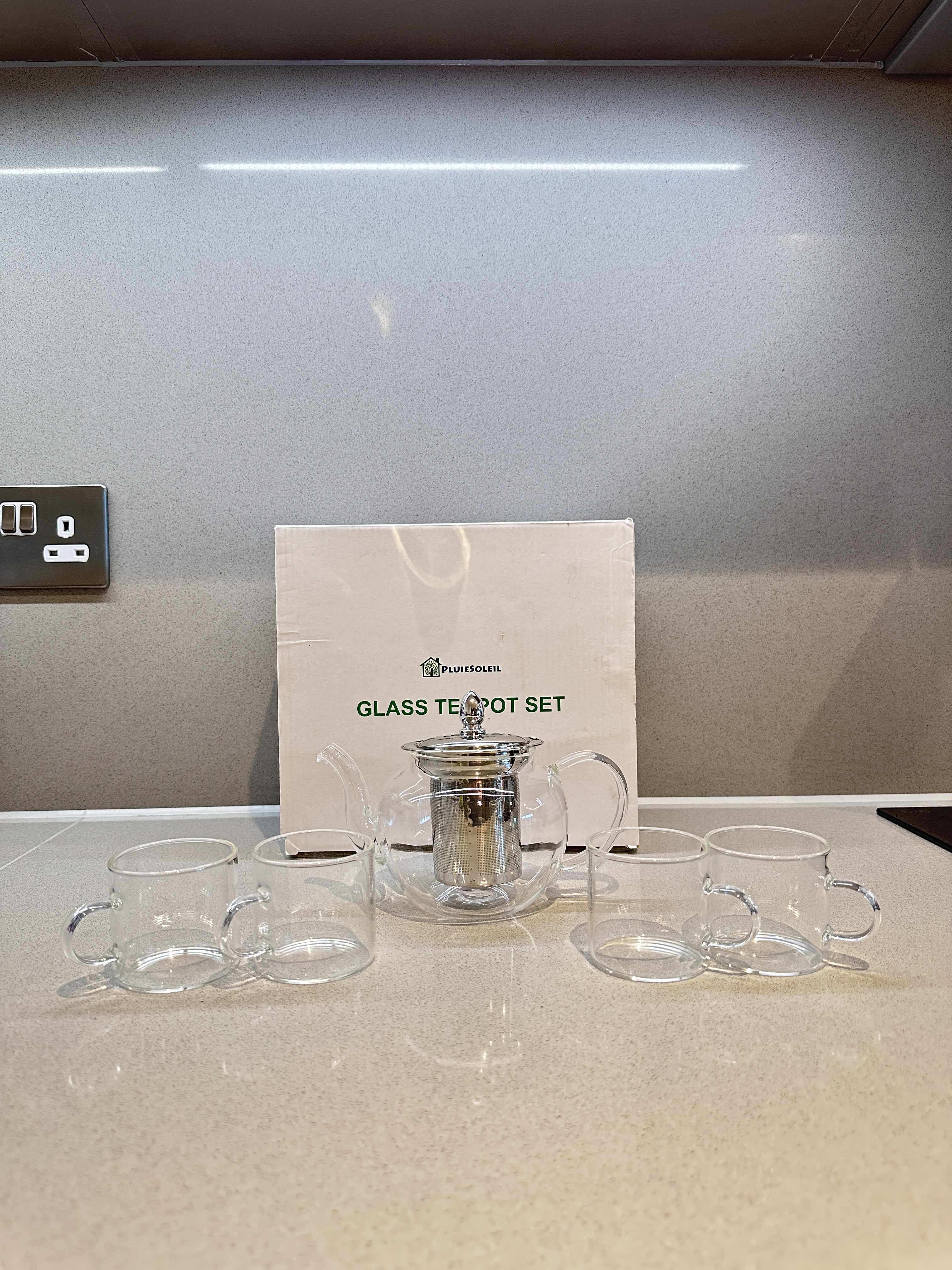 Image of Glass Teapot Set